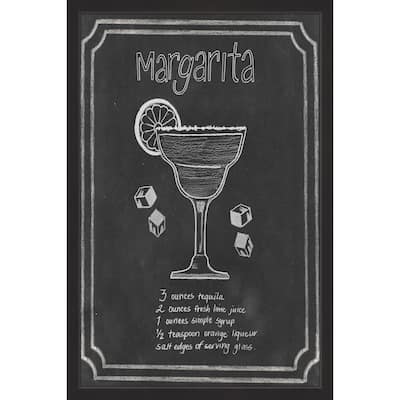 Chalkboard Cocktails IV' Framed Painting Print