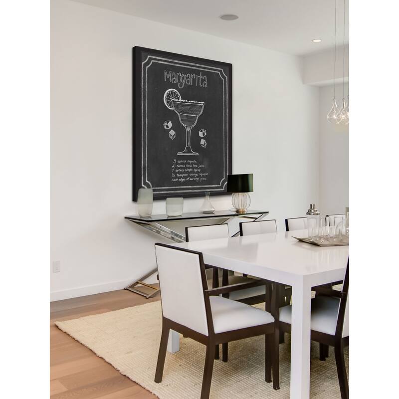 Chalkboard Cocktails IV' Framed Painting Print