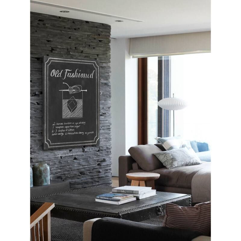 Chalkboard Cocktails I' Painting Print on Wrapped Canvas - Multi-Color