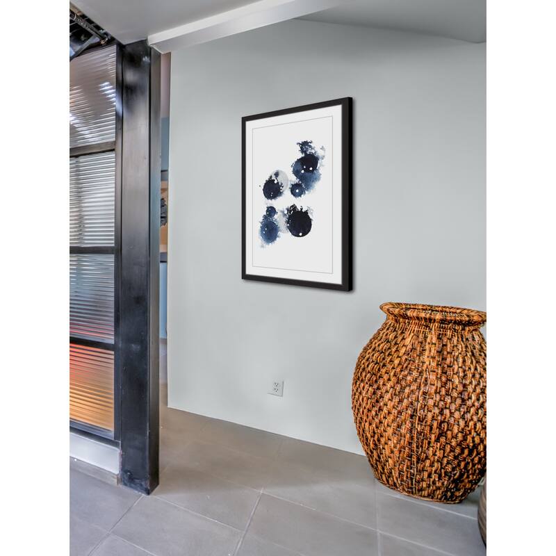 Blue Galaxy III' Framed Painting Print