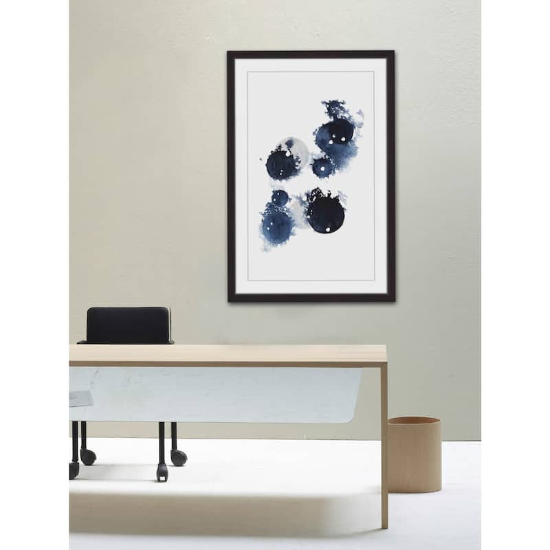 Blue Galaxy III' Framed Painting Print