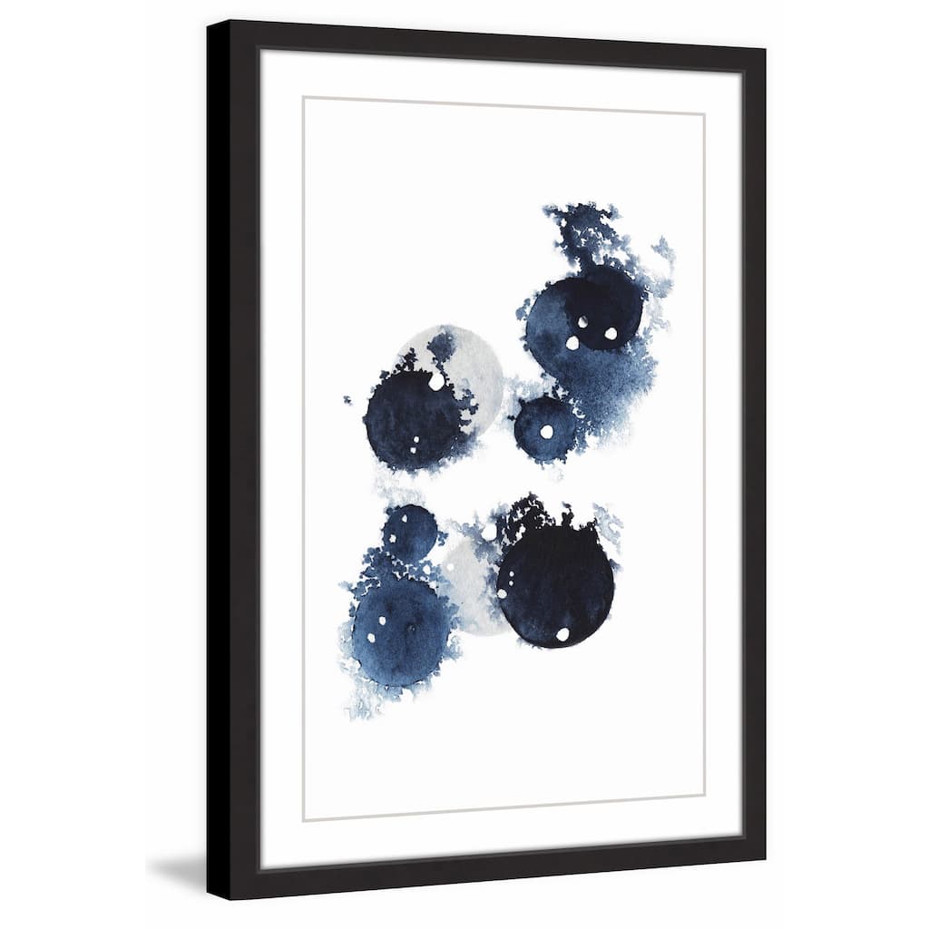 Blue Galaxy III' Framed Painting Print