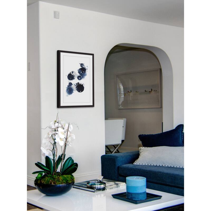 Blue Galaxy III' Framed Painting Print