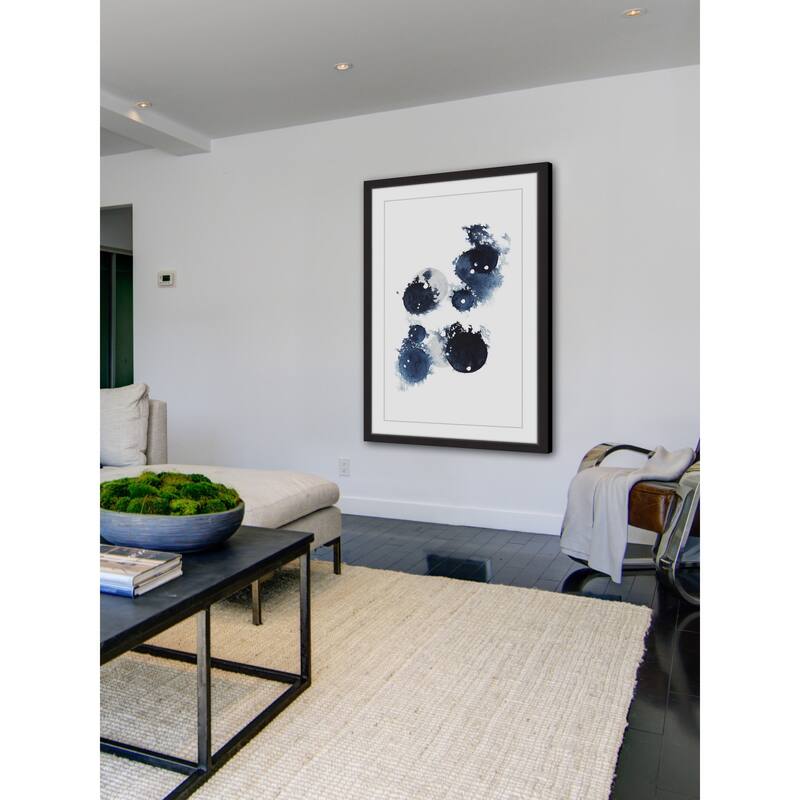 Blue Galaxy III' Framed Painting Print