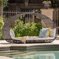 Boca Grande Outdoor Daybed with Cushions by Christopher Knight Home