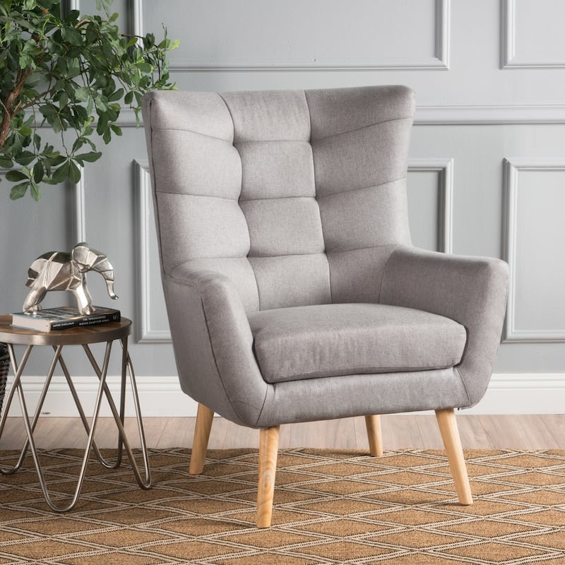 Tamsin Mid-Century Fabric Club Chair by Christopher Knight Home