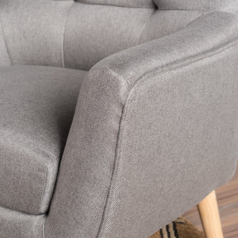 Tamsin Mid-Century Fabric Club Chair by Christopher Knight Home