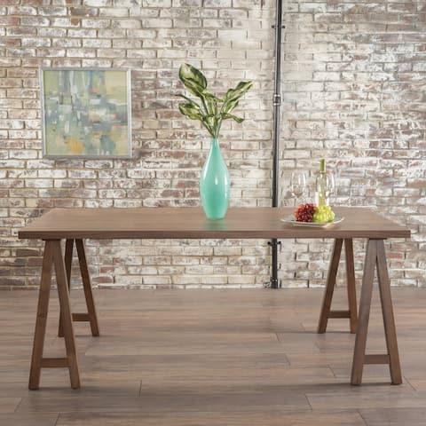 Sabine Rectangle Wood Farmhouse Dining Table by Christopher Knight Home