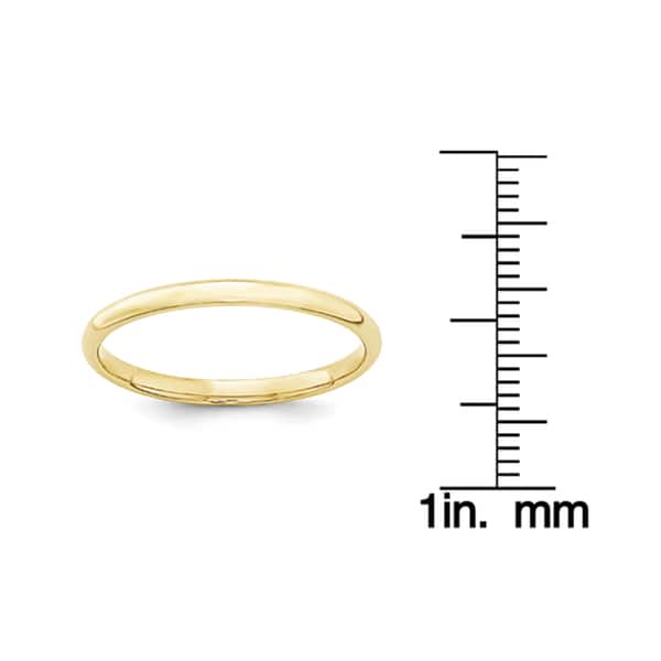 Solid 10k White Gold 4mm Standard Flat Comfort Fit Wedding Band