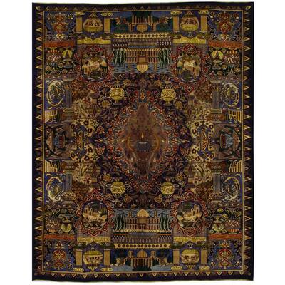 Handmade Herat Oriental Persian Kashmar Wool Rug (Iran) - 10' x 12'8