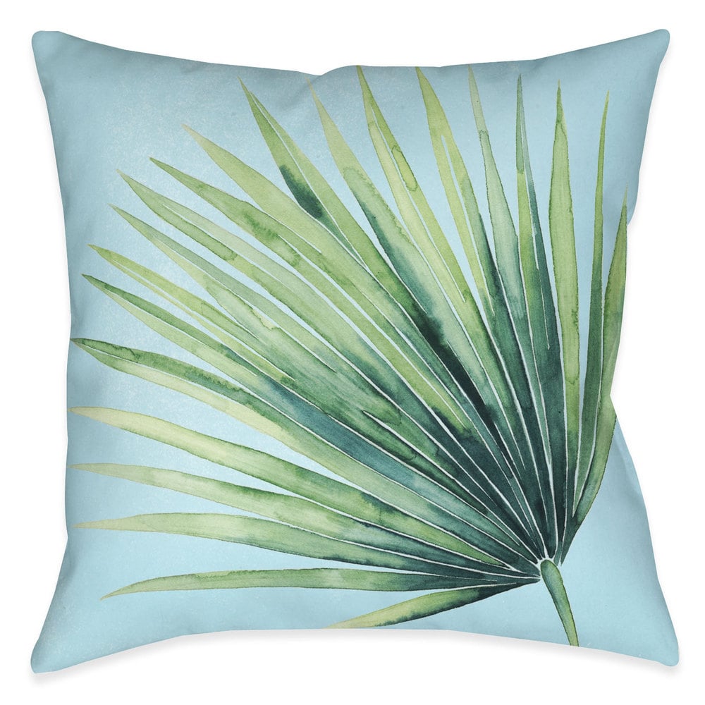 Coastal Sketch Shells Outdoor Decorative Pillow - Laural Home