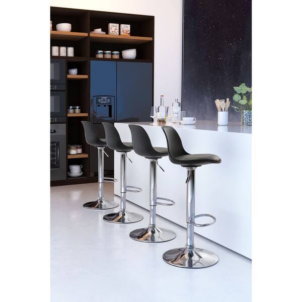 Gremlin Chair Gremlin Black Faux Leather Bar Chair - Bed Bath & Beyond - 15858021