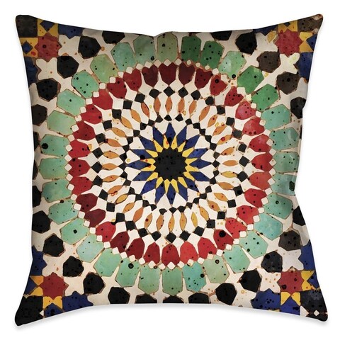 Laural Home Mosaic Sequence Indoor- Outdoor Decorative Pillow