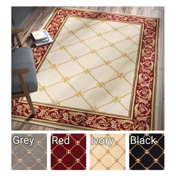 Well Woven Agra Fleur De Lis Royal Trellis Area Rug - 9'3" x 12'6"