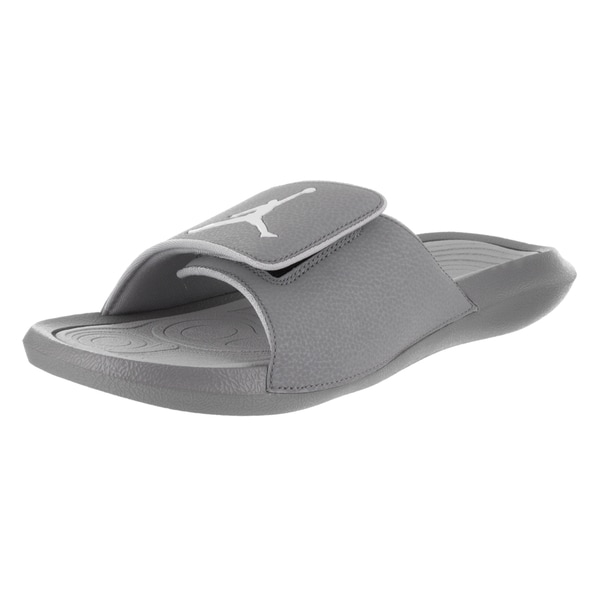 gray jordan sandals