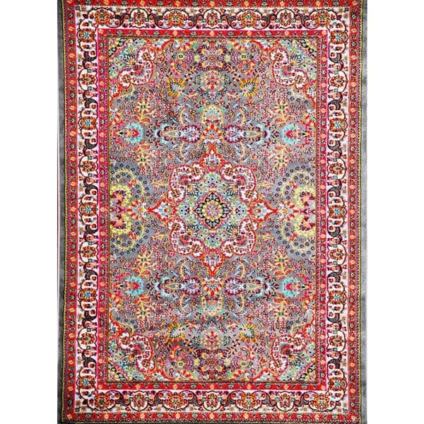 Persian Rugs Modern Trendz Oriental Traditional Red and Grey Area Rug 5'2" x 7'2" Overstock
