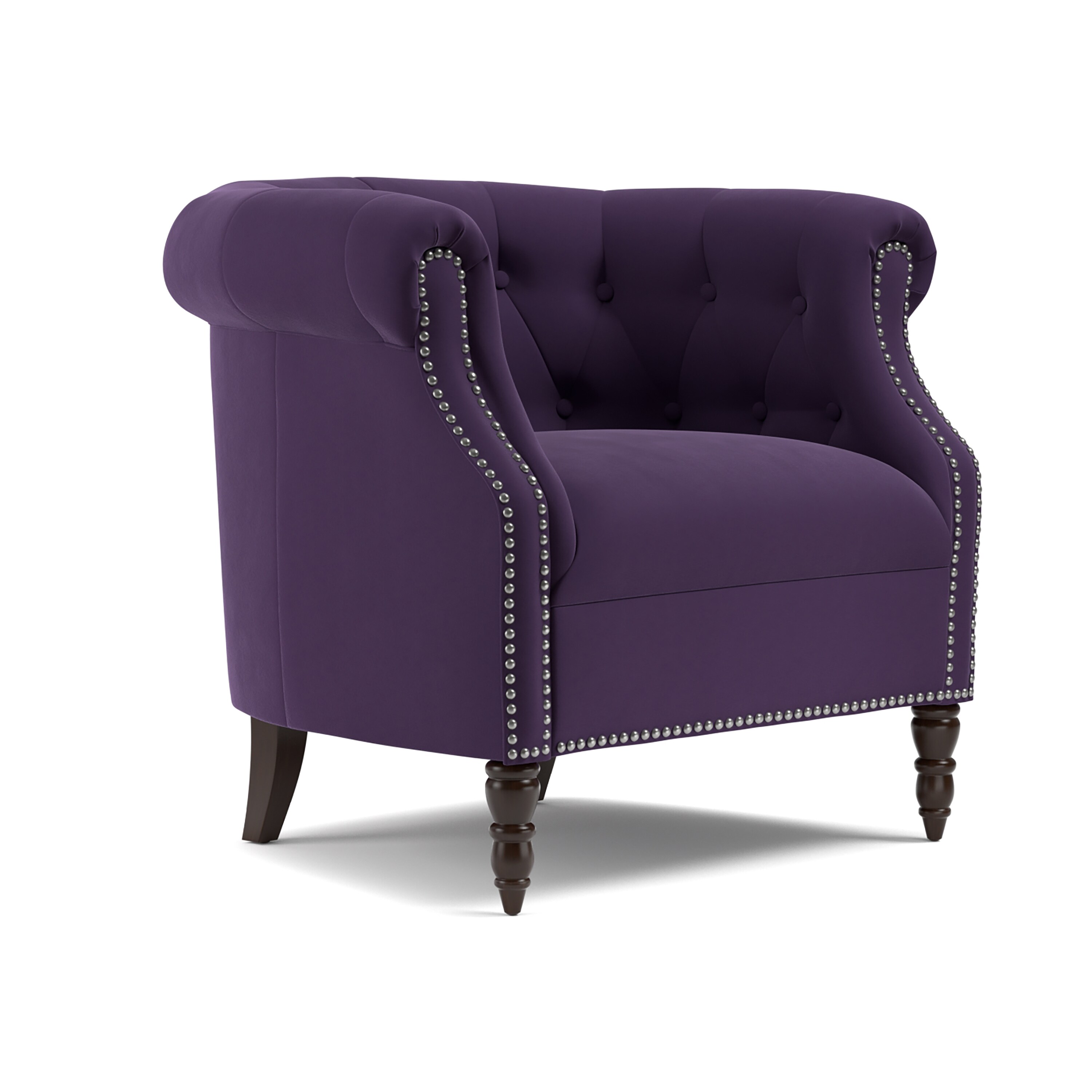 plum arm chair