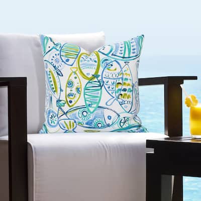 Siscovers Guppy Indoor - Outdoor Tropical Throw Pillow