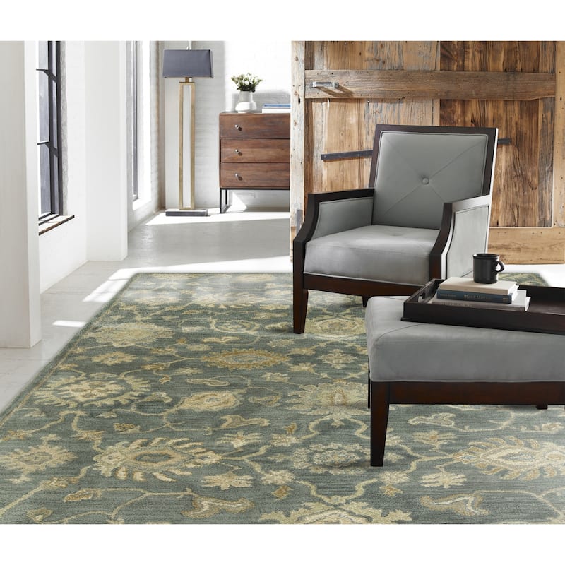 Seville Mineral Blue Hand-tufted Area Rug