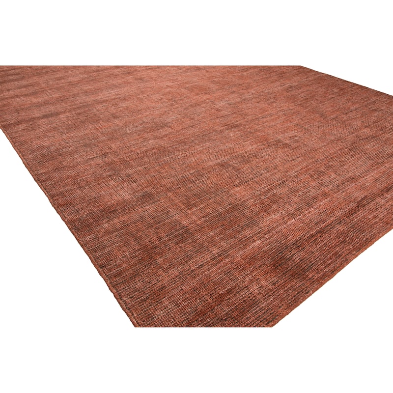Allspice Wool/Viscose Handmade Area Rug