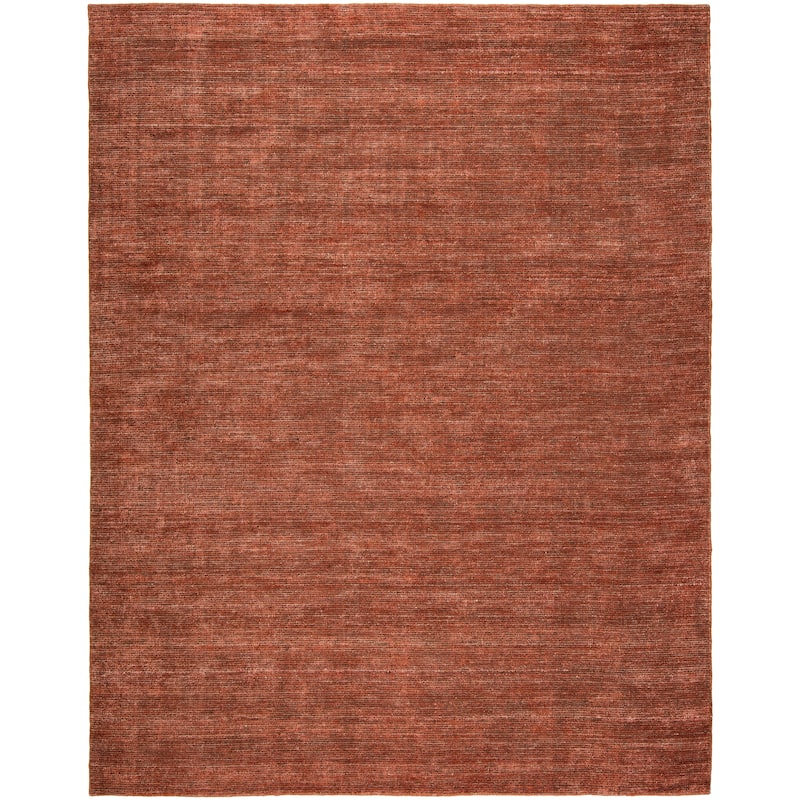 Allspice Wool/Viscose Handmade Area Rug