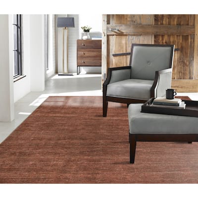Allspice Wool/Viscose Handmade Area Rug