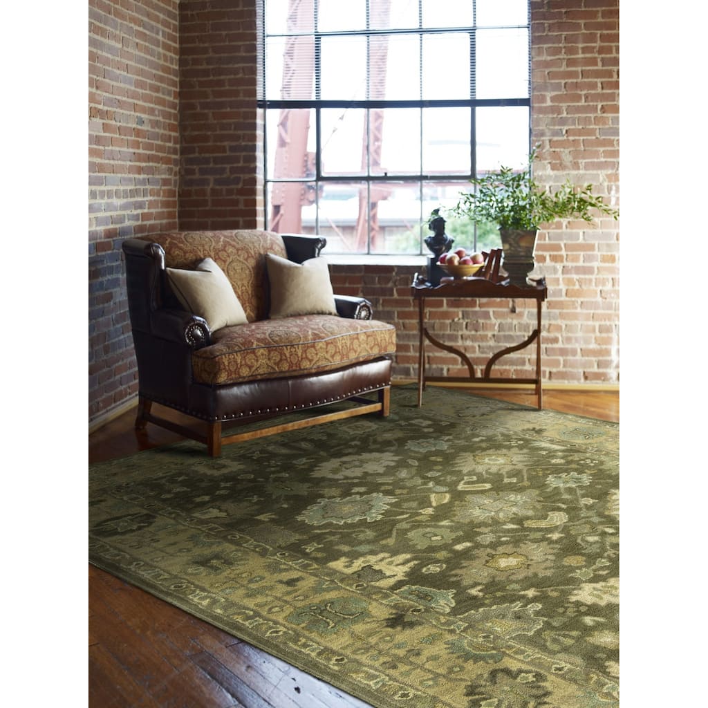 Seville Driftwood Brown/Ivory Wool Area Rug