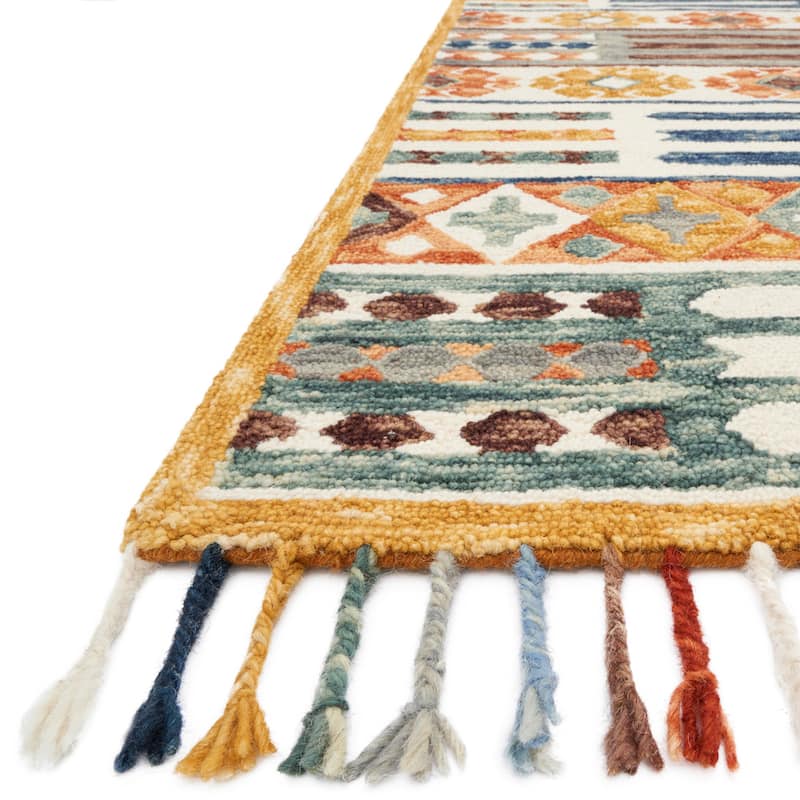 Alexander Home Santa-Fe Boho Hand-Hooked Wool Rug