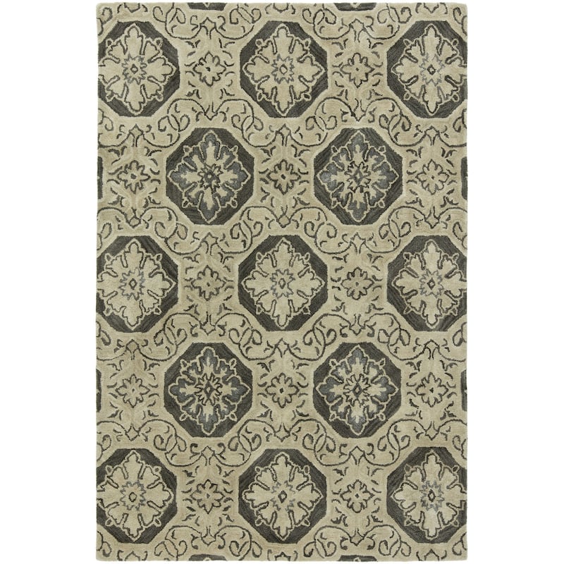 Seville Beige and Grey Hand-tufted Area Rug