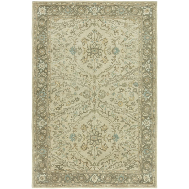 Seville Hand-tufted Ivory/Brown Wool and Viscose Area Rug
