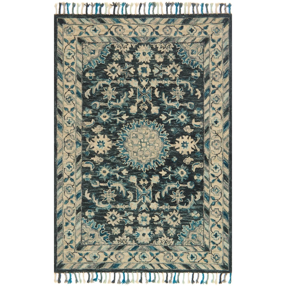 Alexander Home Sahara Boho Floral Hand-Hooked Wool Area Rug