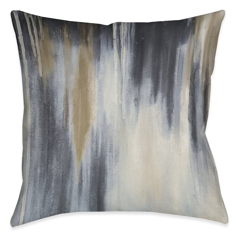 Laural Home Blue and Brown Indoor/Outdoor Decorative Pillow