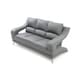 Shop LYKE Home Faux-leather Modern Pub-back Sofa - Free Shipping Today ...