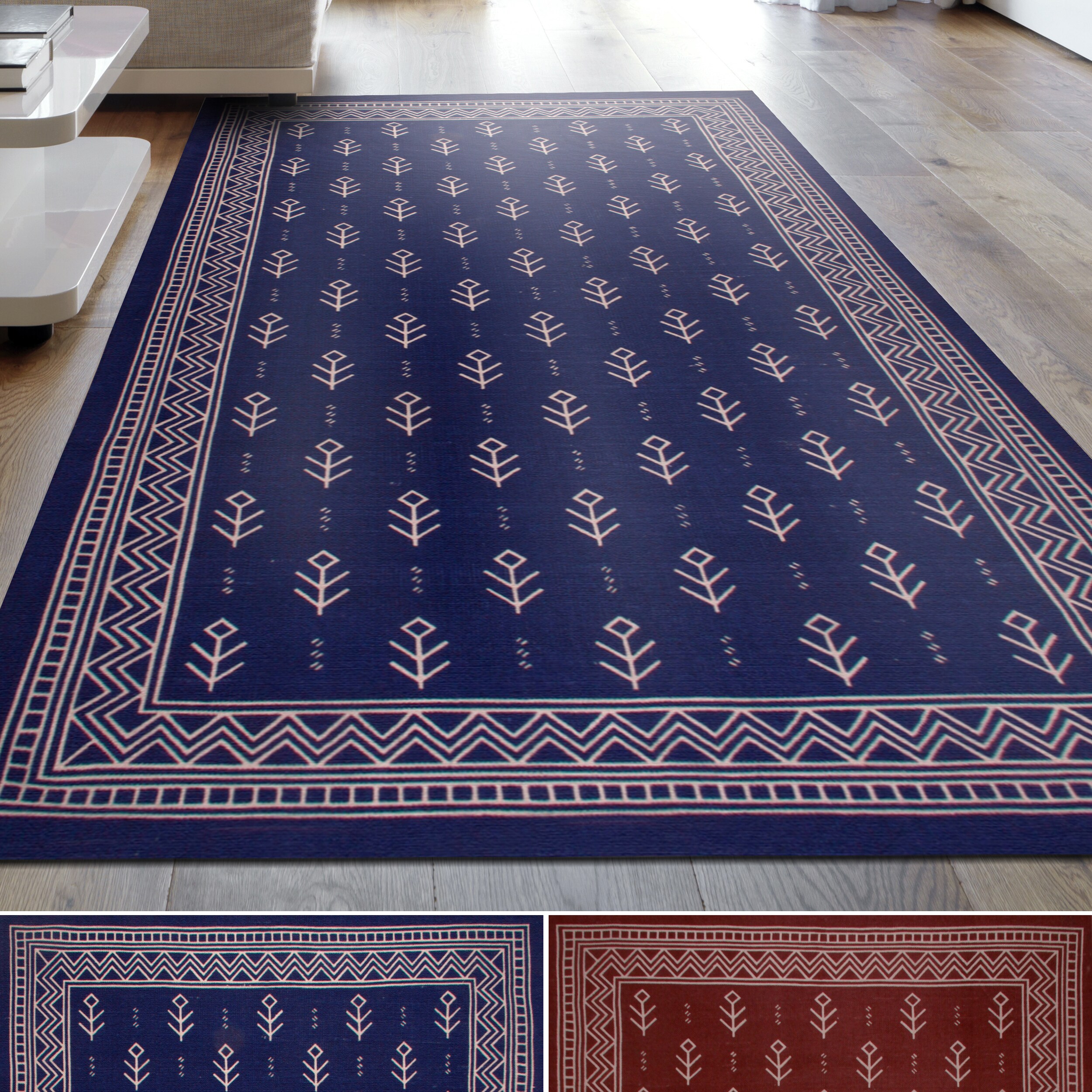 Miranda Haus Royal Club 100 Cotton Printed Area Rug 5 X 8 100 Cotton Printed Area Rug