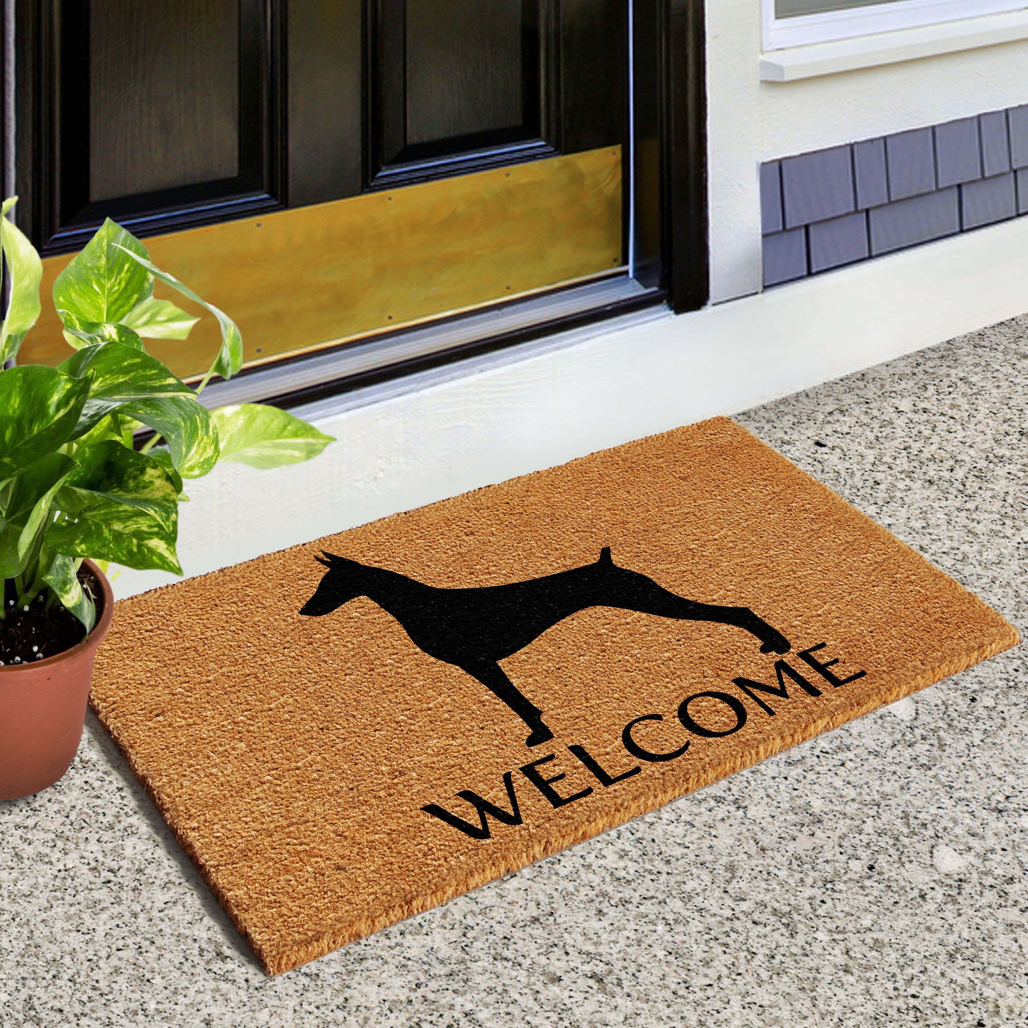 Doberman Doormat (18 x 30) Bed Bath Beyond 15862225