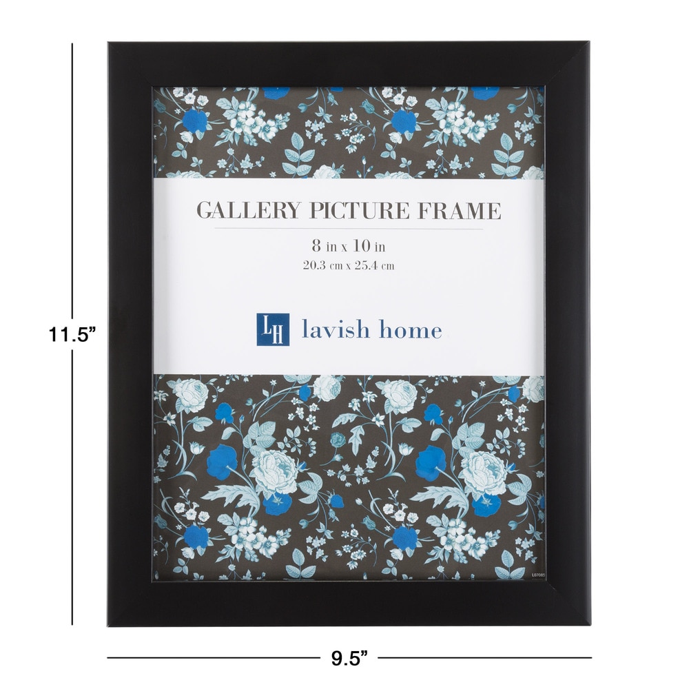 Americanflat 10-Piece Multi Pack Includes 8x10 5x7 and 4x6 Frames Gallery Set Black