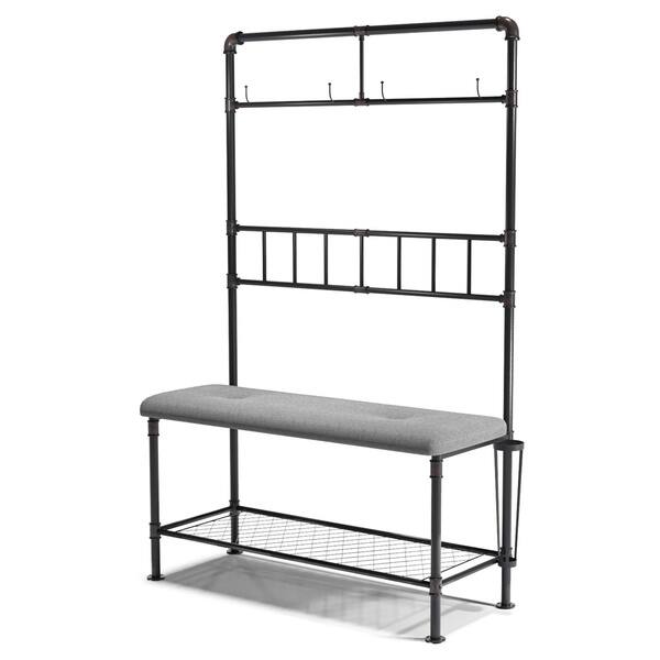 Furniture Of America Revo Black Metal Hallway Furniture Of America Revo