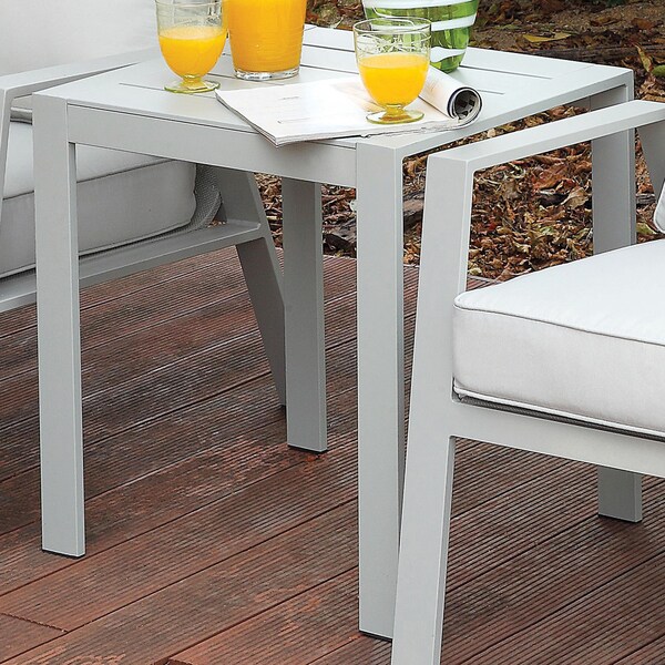 adams white folding outdoor end tables