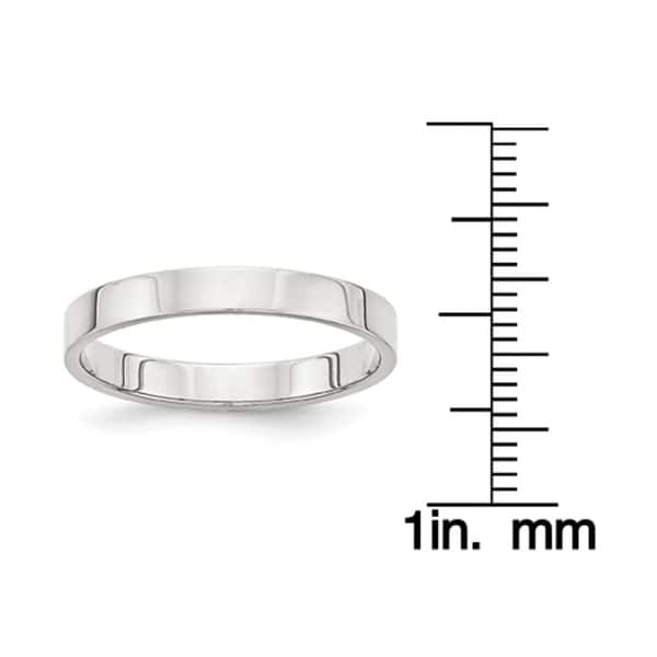 Sterling Silver 3mm Flat Band Sterling Silver 3mm Flat Band