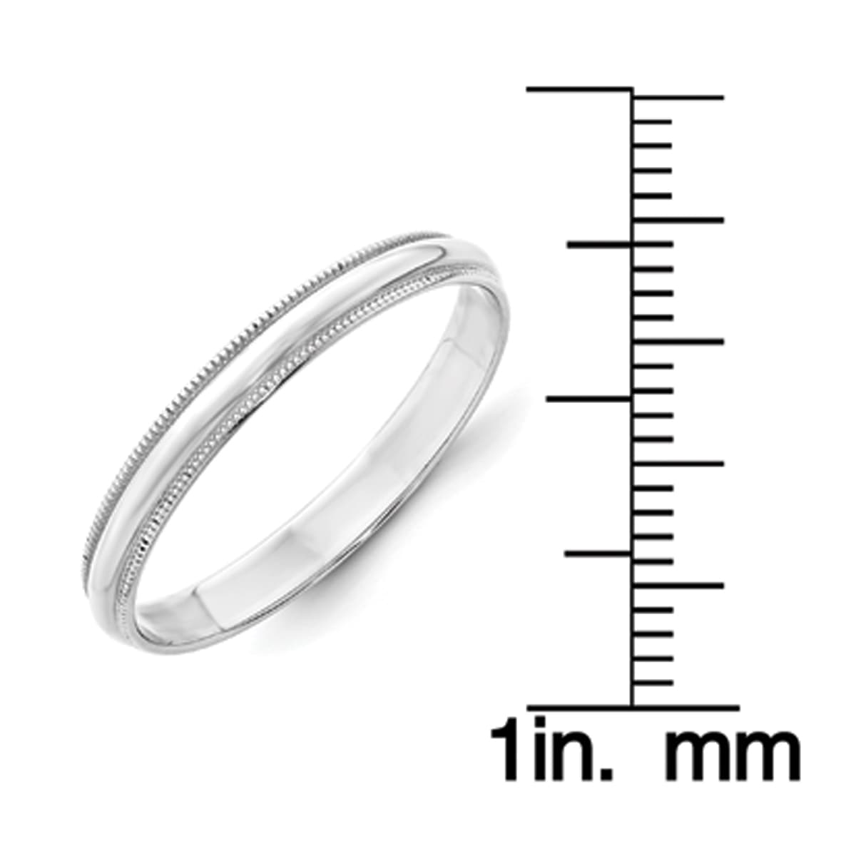 14K Yellow Gold 3mm Lightweight Half Round Domed Comfort Fit Wedding Band