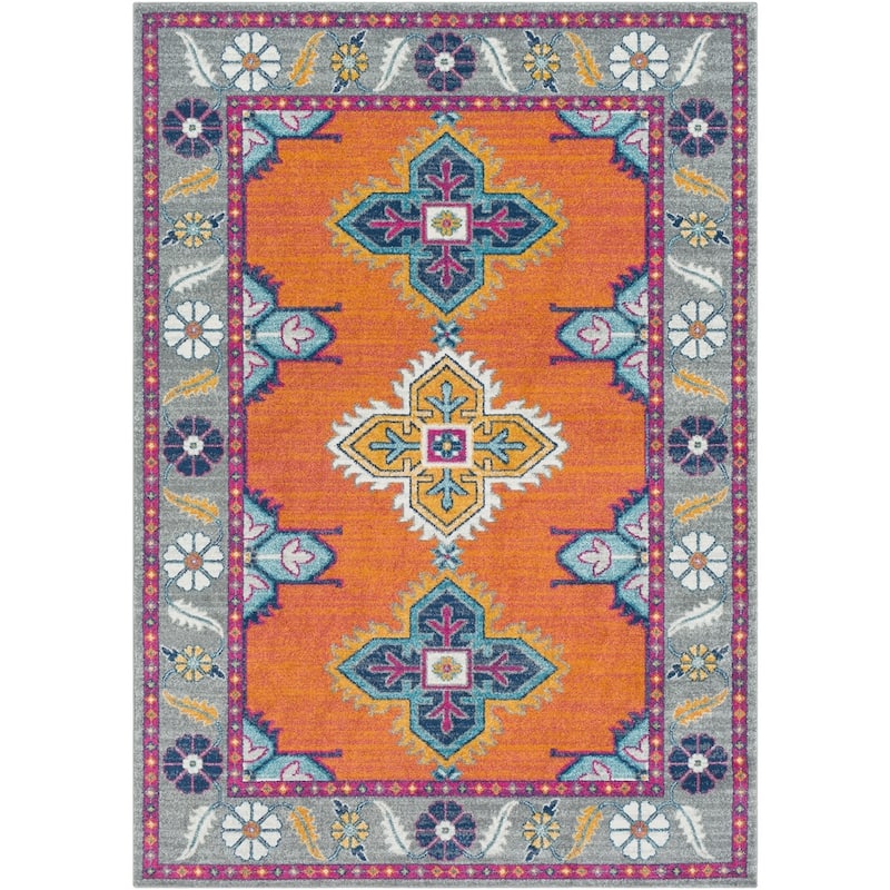 Livabliss Haut Persian Medallion Area Rug - 5'3" x 7'3" - Saffron