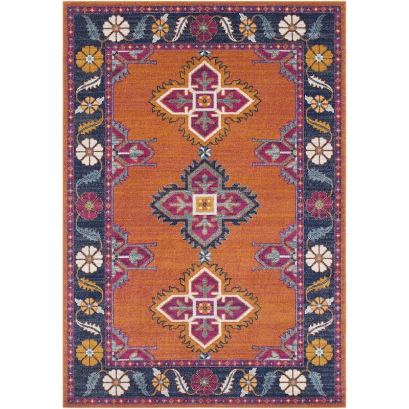 Livabliss Haut Persian Medallion Area Rug - 3'11" x 5'7" - Burnt Orange