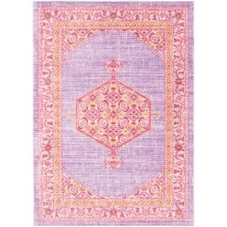 Overstock Hali House Distressed Persian Vintage Purple Area Rug 2 X 3 2 X 3 Pink From Overstock Com Daily Mail