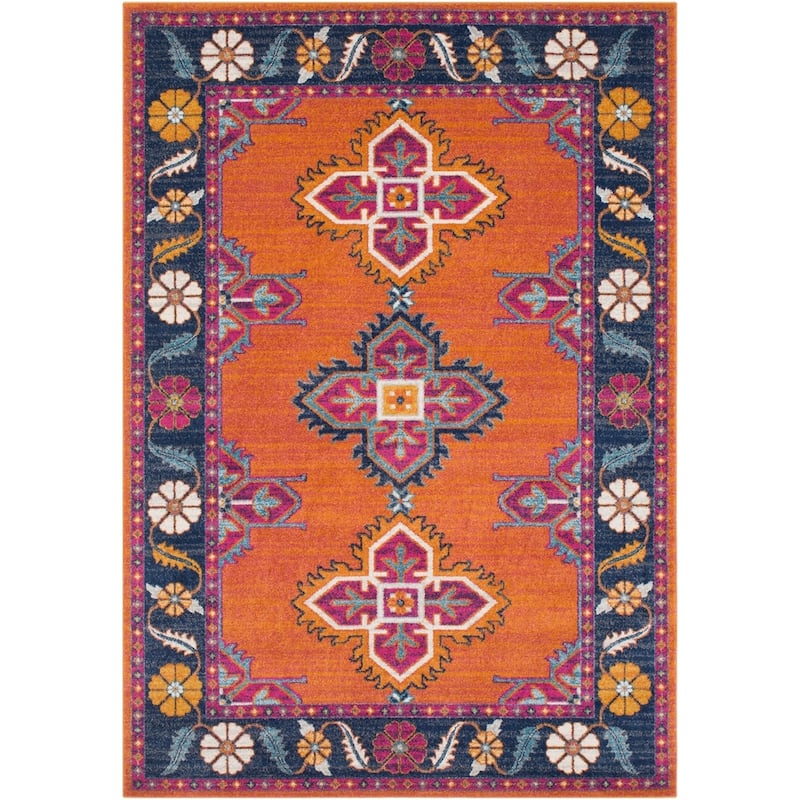 Livabliss Haut Persian Medallion Area Rug - 2' x 3' - Burnt Orange