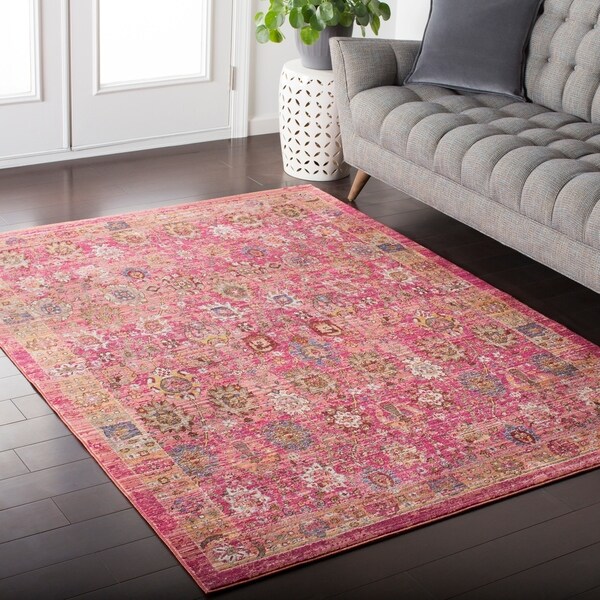 Shop Colony House Vintage Oriental Pastel-Pink Area Rug ... (600 x 600 Pixel)