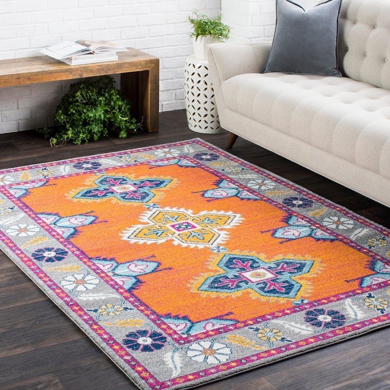 Livabliss Haut Persian Medallion Area Rug - 7'10" x 10'3" - Saffron