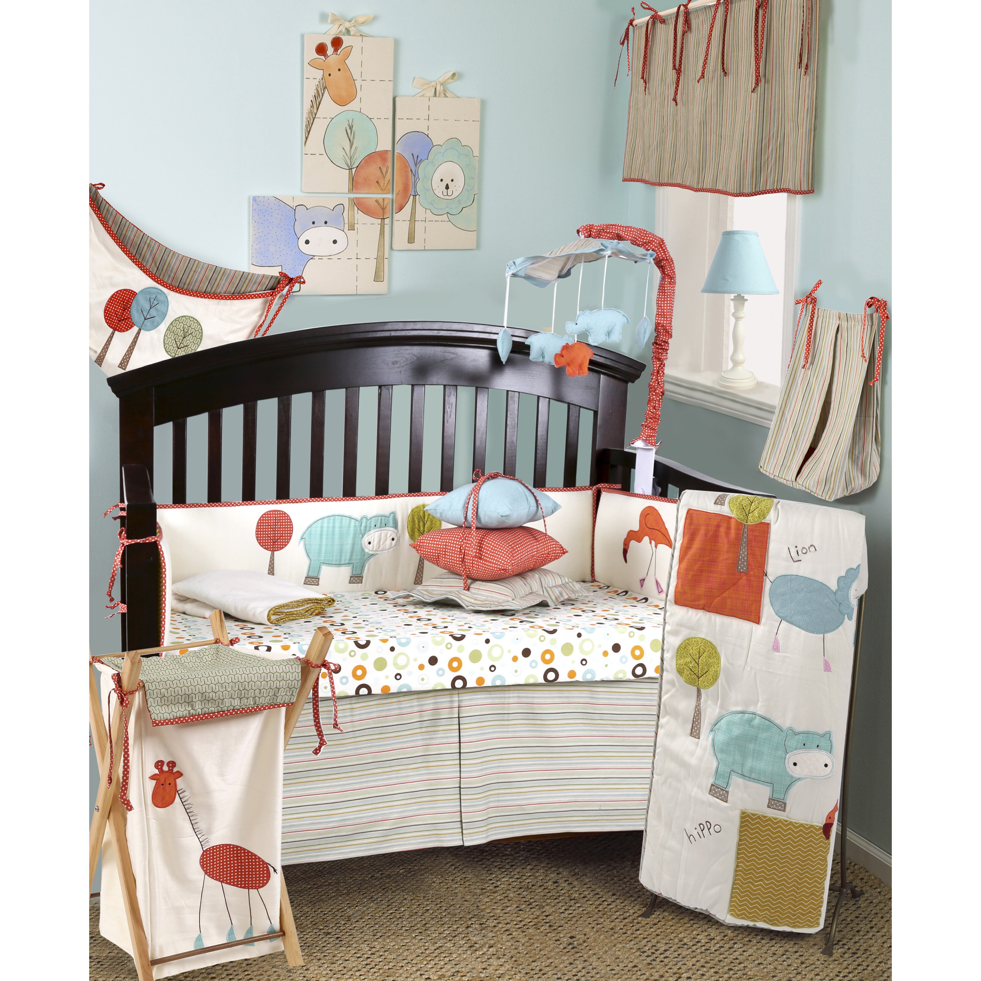 7 piece crib bedding set