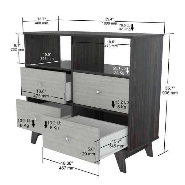 Shop Inval Vinka Collection European Style Dresser Bureau