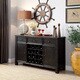 preview thumbnail 1 of 2, Furniture of America Tays Contemporary Black Solid Wood Dining Server