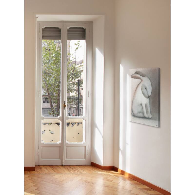 Rabbit Reflexion' Painting Print on Wrapped Canvas - Multi-Color